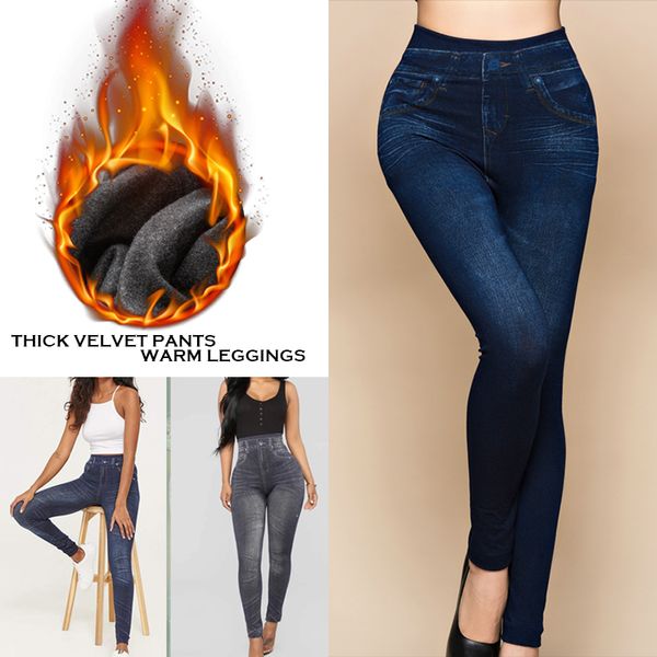 push up seamless high waist warm jeans leggings women autumn and winter elastic jeggings denim pants leggins mujer dropship, Black
push up seamless high waist warm jeans leggings women autumn and winter elastic jeggings denim pants leggins mujer dropship, Black