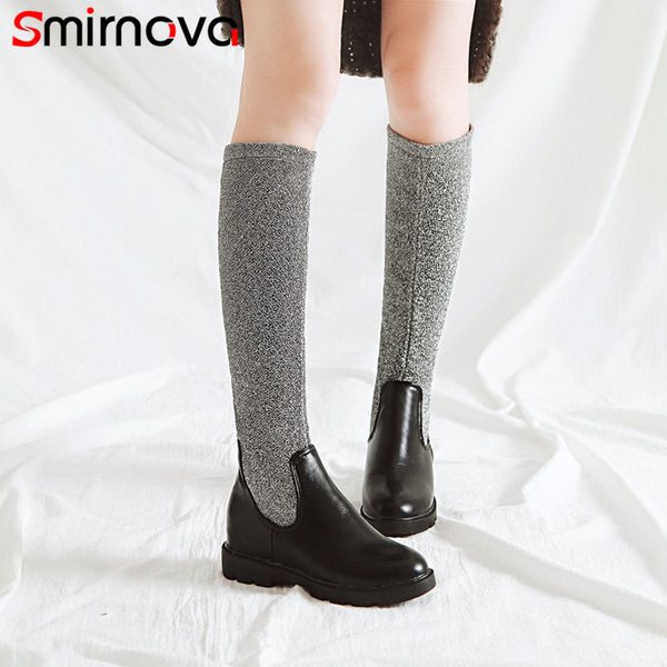 smirnova 2020 winter autumn ladies knee high boots round toe shoes slip on boots new prevail women's, Black
smirnova 2020 winter autumn ladies knee high boots round toe shoes slip on boots new prevail women's, Black