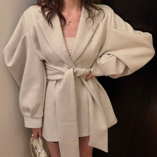 cwbshowgg 2020 autumn and winter new notched collar long-sleeved woolen jacket coat female korean loose students coat outerwear, Black;brown
cwbshowgg 2020 autumn and winter new notched collar long-sleeved woolen jacket coat female korean loose students coat outerwear, Black;brown