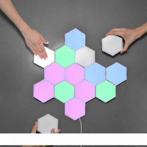 colorful led honeycomb quantum hexagon wall lamp with touch sensitive for bedroom living room stair loft diy decor night light
colorful led honeycomb quantum hexagon wall lamp with touch sensitive for bedroom living room stair loft diy decor night light