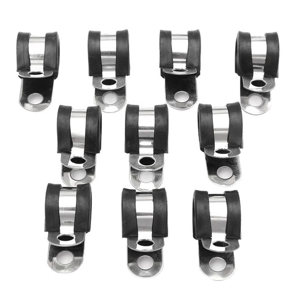 10pcs stainless steel 1/2\" dia p tube clips pipe cable clamp p type 13x36mm
10pcs stainless steel 1/2\" dia p tube clips pipe cable clamp p type 13x36mm