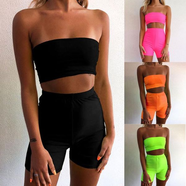 женская мода без бретелек crop top шорты комбинезон summer set эпикировка two-piece спортивные наборы, White;red
женская мода без бретелек crop top шорты комбинезон summer set эпикировка two-piece спортивные наборы, White;red