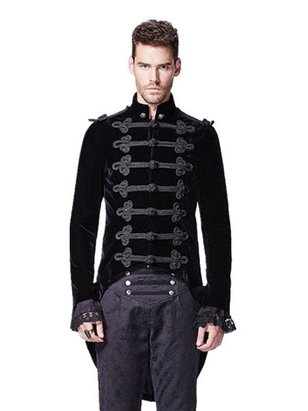 gentlemen mens long coat steampunk stand collar swallow tail coat long sleeve party halloween costumes, Black;brown
gentlemen mens long coat steampunk stand collar swallow tail coat long sleeve party halloween costumes, Black;brown