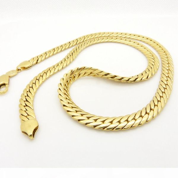 snake chain 18k yellow gold filled solid herringbone necklace accessories 24 inches, Silver
snake chain 18k yellow gold filled solid herringbone necklace accessories 24 inches, Silver