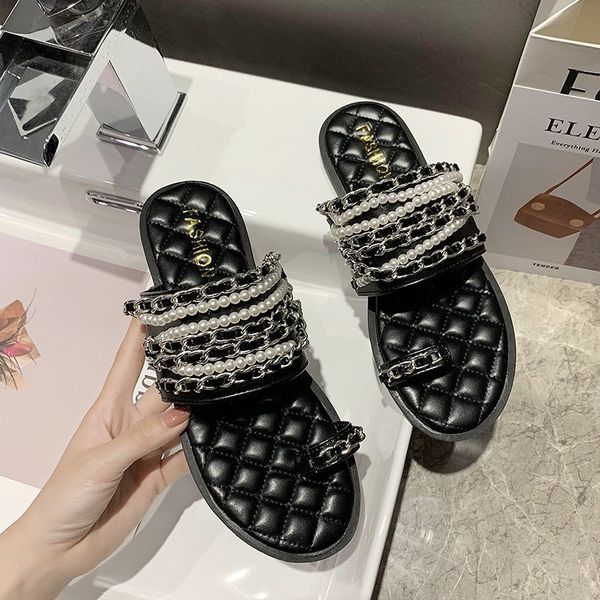 bonjean summer outdoor female designer women slippers grils pu leather flat casual slides women, Black
bonjean summer outdoor female designer women slippers grils pu leather flat casual slides women, Black