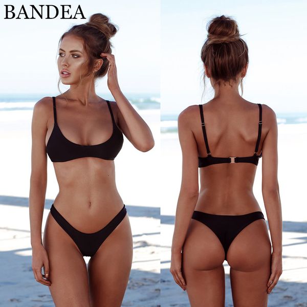 bandea 2019 bikini set push up swimwear women solid swimsuit beachwear thong bathing suit brazilian swimming suit summer, Black;white
bandea 2019 bikini set push up swimwear women solid swimsuit beachwear thong bathing suit brazilian swimming suit summer, Black;white