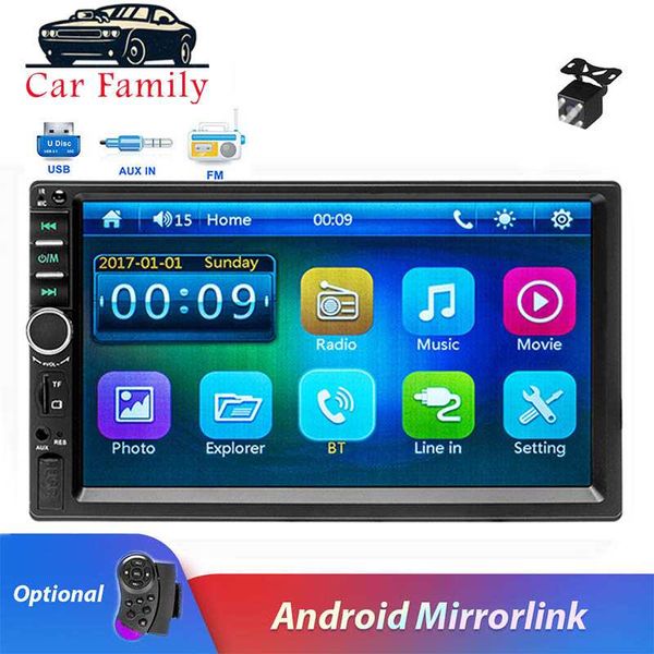 car audio family 2 din radio 7" bluetooth multimedia mp5 player touch screen autoradio stereo fm usb sd with rear view camera
car audio family 2 din radio 7" bluetooth multimedia mp5 player touch screen autoradio stereo fm usb sd with rear view camera