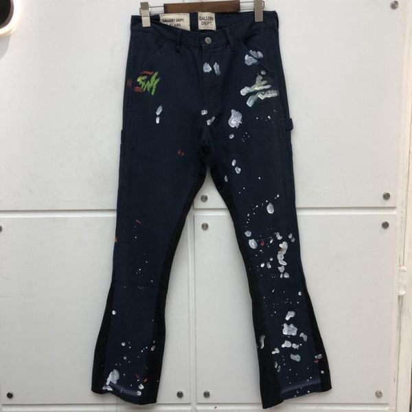 2020 gallery dept jeans men women manual splash ink gallery dept stitching bootcut denim pants patchwork jeans cargo pants men, Blue
2020 gallery dept jeans men women manual splash ink gallery dept stitching bootcut denim pants patchwork jeans cargo pants men, Blue