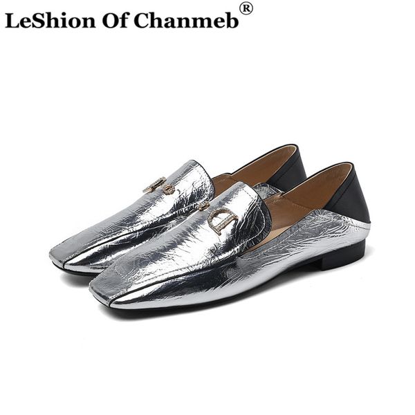 metallic genuine cow leather women loafers zapatos de mujer women's slip ons flats ladies flat casual shoes for spring summer, Black
metallic genuine cow leather women loafers zapatos de mujer women's slip ons flats ladies flat casual shoes for spring summer, Black