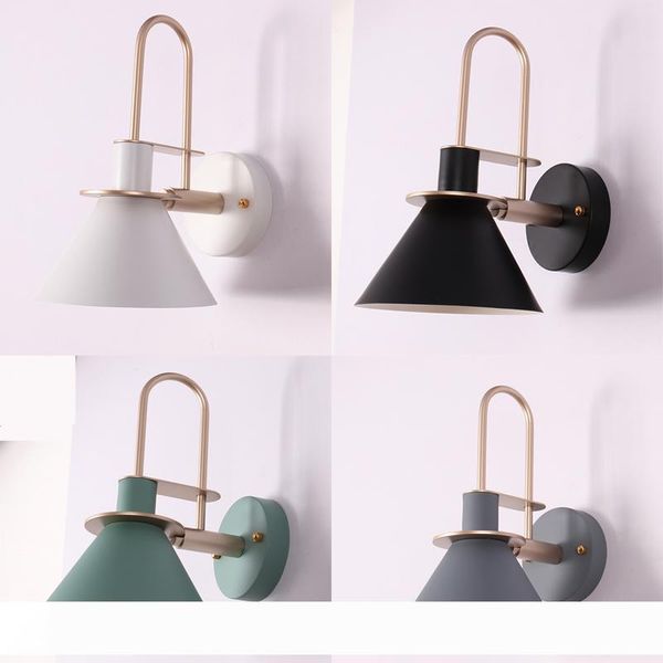 Modern Led Indoor Bedside Wall Lamp Fixture Nordic Metal Wall Sconce Lighting Aisel Stair Corridor Bedroom Home Decor Luminaire-i43