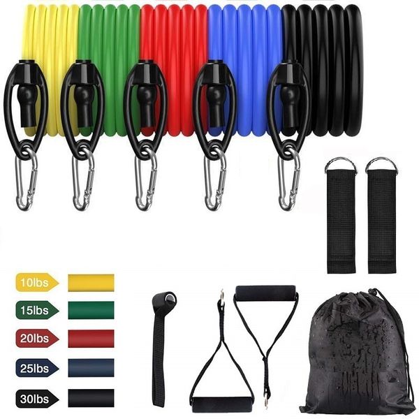 11 pcs resistance bands set yoga elastic rubber fitness band training workout exercise pull rope gym equipment for home expander
11 pcs resistance bands set yoga elastic rubber fitness band training workout exercise pull rope gym equipment for home expander