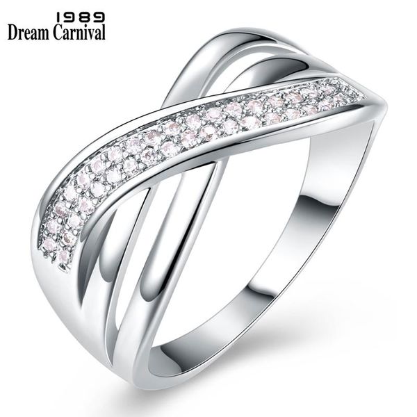 dreamcarnival 1989 new cross design women braided rhodium gold color zircon paved anillos drop shipping stacking rings yr6888, Golden;silver
dreamcarnival 1989 new cross design women braided rhodium gold color zircon paved anillos drop shipping stacking rings yr6888, Golden;silver