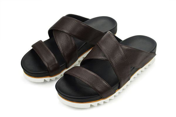 brand men's casual shoes genuine leather sandals men flip flops breather slippers plus size summer, Black
brand men's casual shoes genuine leather sandals men flip flops breather slippers plus size summer, Black