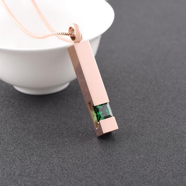 sp008 green birthstone inlay kid memorial necklace - never fade women gift locket stainless steel cremation jewelry pendant, Silver
sp008 green birthstone inlay kid memorial necklace - never fade women gift locket stainless steel cremation jewelry pendant, Silver