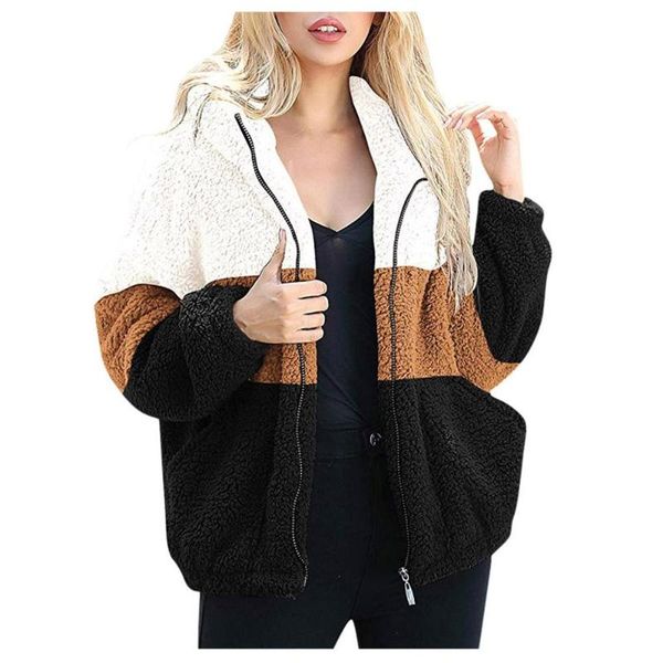 fleece coat women winter&autumn fashion splice contract color long sleeve hooded zipper jacket parka ropa mujer lady outwear new, Black
fleece coat women winter&autumn fashion splice contract color long sleeve hooded zipper jacket parka ropa mujer lady outwear new, Black