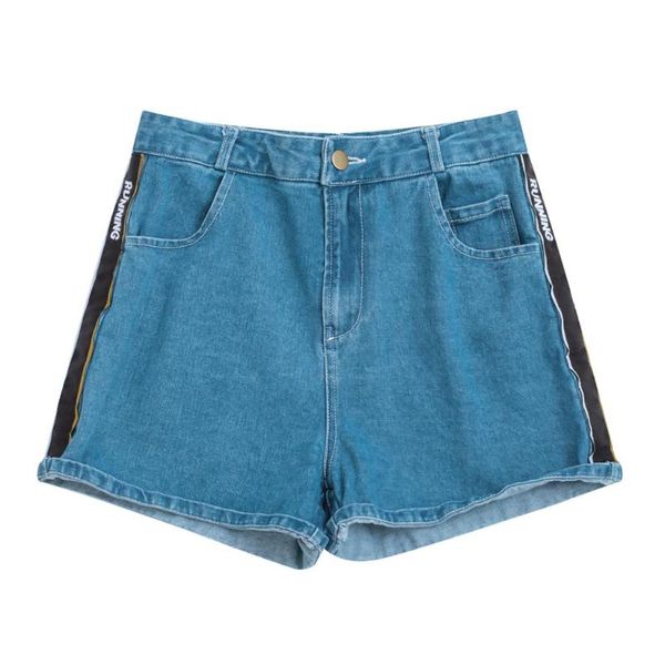 casual preppy style running print ribbon women summer denim shorts blue crimping denim shorts trendy slim jeans streetwear
casual preppy style running print ribbon women summer denim shorts blue crimping denim shorts trendy slim jeans streetwear