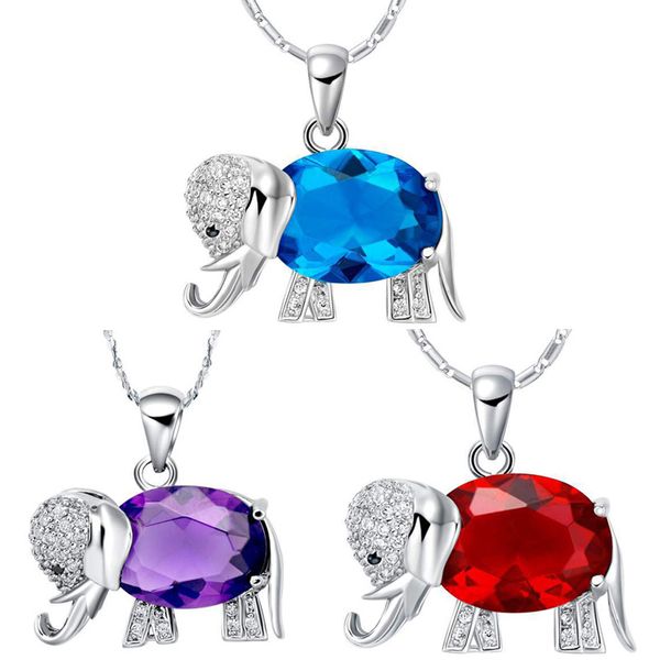 cute crystal elephant necklace fashion blue red purple zircon elephant necklace elegant anniversary choker for women jewelry, Silver
cute crystal elephant necklace fashion blue red purple zircon elephant necklace elegant anniversary choker for women jewelry, Silver