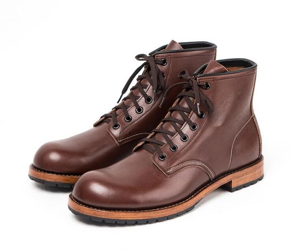 men lace-up genuine leather retro spring autumn short boots new arrival comfortable real leather man ankle boots 6, Black
men lace-up genuine leather retro spring autumn short boots new arrival comfortable real leather man ankle boots 6, Black