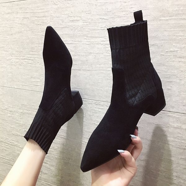 2020 women's short boots winter knight boots fashion high heel ankle shoes pointed toe warm fur ethnic bottas b946, Black
2020 women's short boots winter knight boots fashion high heel ankle shoes pointed toe warm fur ethnic bottas b946, Black