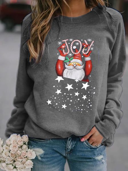женщины рождества crew neck толстовка письмо с длинным рукавом толстовка famale панели сыпучей одежда, Black
женщины рождества crew neck толстовка письмо с длинным рукавом толстовка famale панели сыпучей одежда, Black