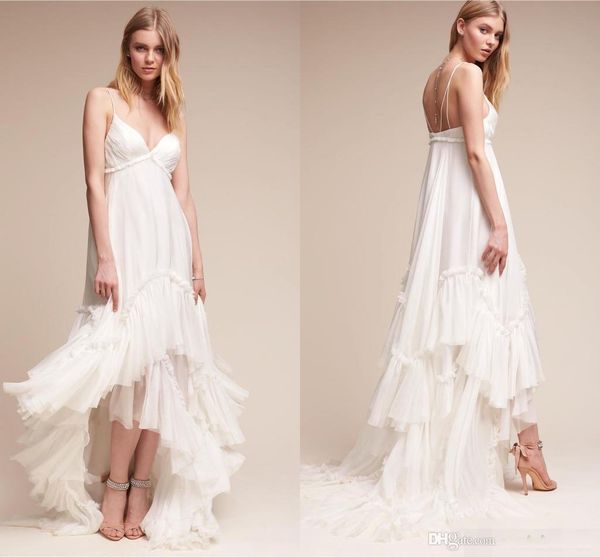 new arrival ivory boho wedding dresses spaghetti strapless backless bridal gowns chiffon vestido de noiva summer beach wedding gown, White
new arrival ivory boho wedding dresses spaghetti strapless backless bridal gowns chiffon vestido de noiva summer beach wedding gown, White