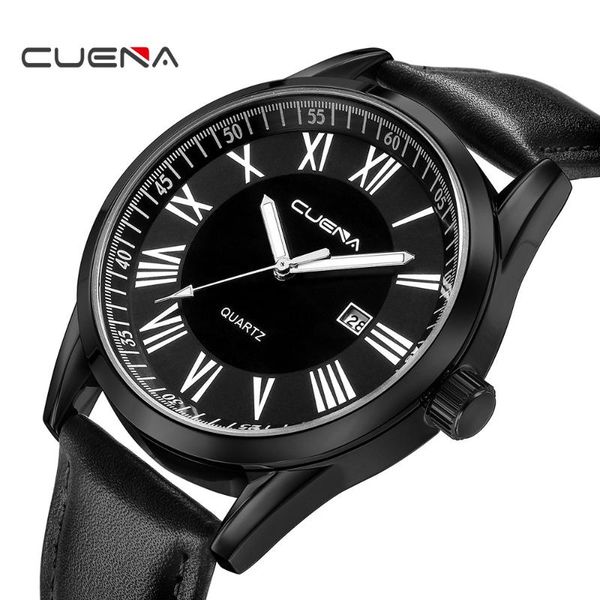 cuena watch men black mens watches men watch with date wristwatch male roman numerals relógio masculino relojes, Slivery;brown
cuena watch men black mens watches men watch with date wristwatch male roman numerals relógio masculino relojes, Slivery;brown