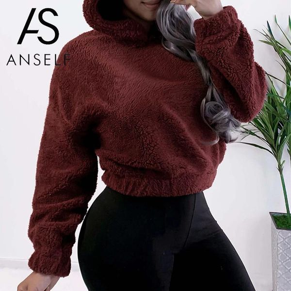 women crop hooded sweatshirt fleeces korean style kawaii loose casual hoodies teddy warm autumn winter women's sweatshirt, Black
women crop hooded sweatshirt fleeces korean style kawaii loose casual hoodies teddy warm autumn winter women's sweatshirt, Black