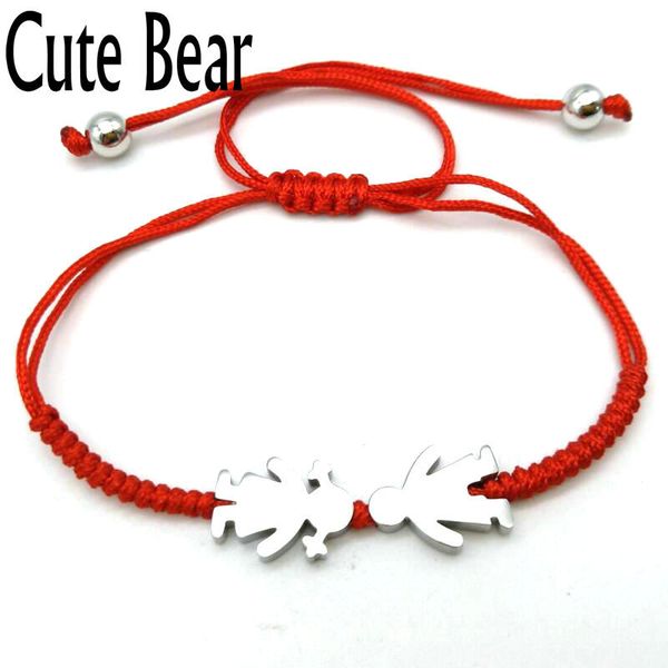 charm bracelets cute bear brand red rope for women jewelry stainless steel boy lucky little girl woven bracelet christmas gift, Golden;silver
charm bracelets cute bear brand red rope for women jewelry stainless steel boy lucky little girl woven bracelet christmas gift, Golden;silver