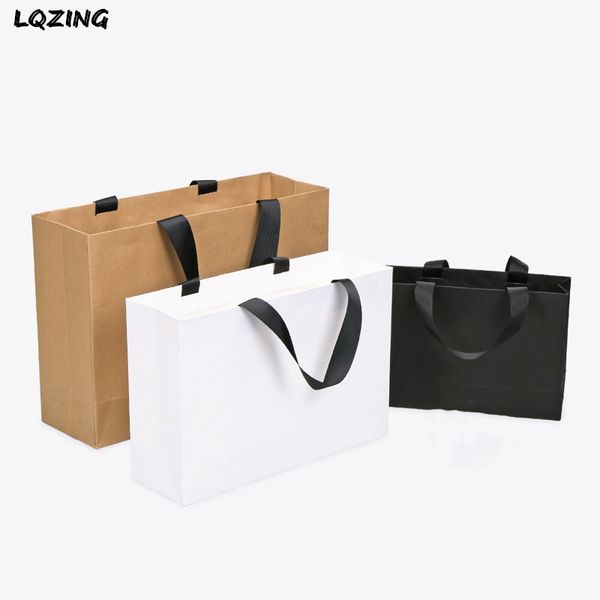 kraft/white/black shopping bags for cosmetic box sustainable packaging welcome gift bag christmas wedding decoration 15pcs/lot
kraft/white/black shopping bags for cosmetic box sustainable packaging welcome gift bag christmas wedding decoration 15pcs/lot
