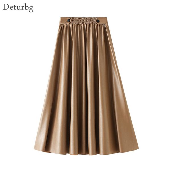 women's vintage faux leather midi long skirt korean female high waist pleated black pu skirts faldas 2020 autumn winter sk579
women's vintage faux leather midi long skirt korean female high waist pleated black pu skirts faldas 2020 autumn winter sk579