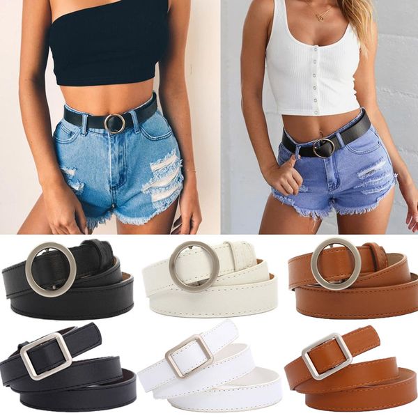 vintage ladies square round buckle women no-hole belt waistband adjust fashion students casual belt women fashion, Black;brown
vintage ladies square round buckle women no-hole belt waistband adjust fashion students casual belt women fashion, Black;brown
