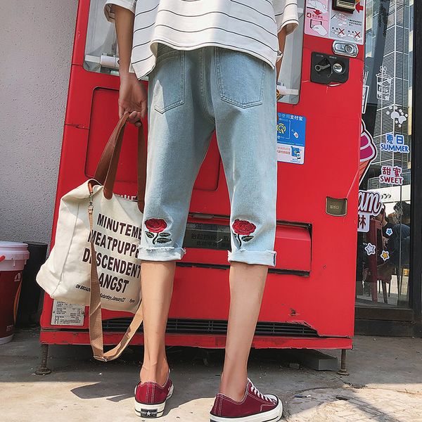 printed plus size men punk baggy jean shorts loose straight denim short trousers men summer pockets jeans masculino, Blue
printed plus size men punk baggy jean shorts loose straight denim short trousers men summer pockets jeans masculino, Blue