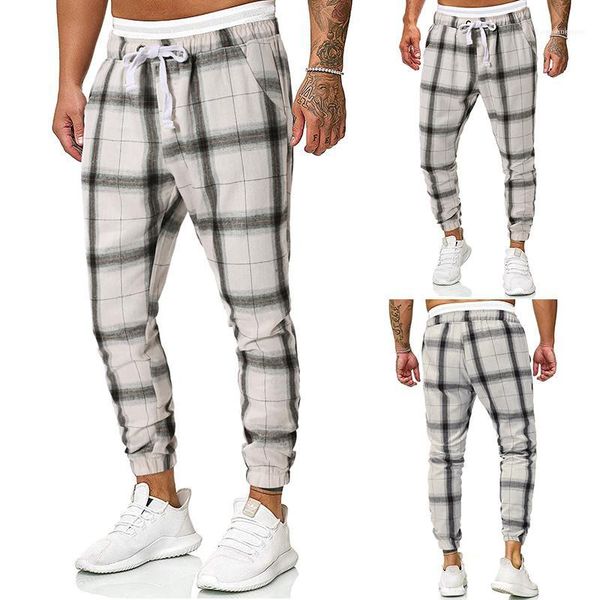 fashion drawstring long pants casual straight loose trousers male clothes luxury mens plaid printed pants autumn, Black 
fashion drawstring long pants casual straight loose trousers male clothes luxury mens plaid printed pants autumn, Black