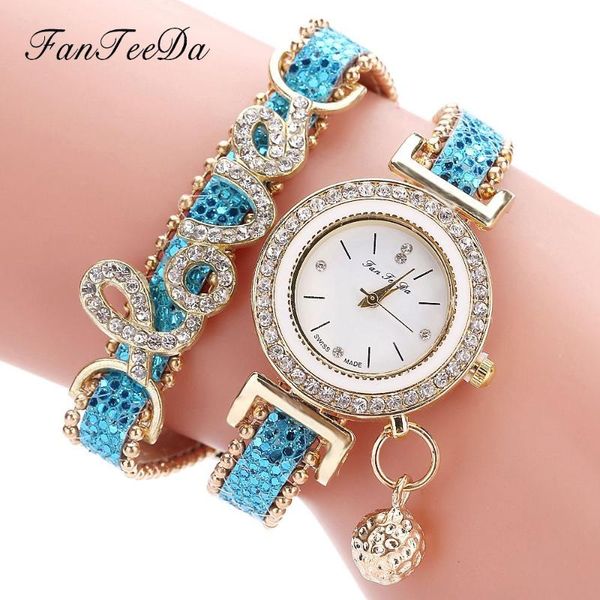 luxury crystal watches women love word watches women sky blue leather strap quartz bracelet relogio feminino, Slivery;brown
luxury crystal watches women love word watches women sky blue leather strap quartz bracelet relogio feminino, Slivery;brown