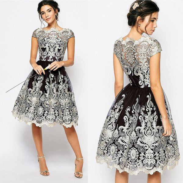 2020 summer dress women vintage elegant embroidery lace dress casual ball gown party dresses female vestidos plus size 3xl, Black;gray 
2020 summer dress women vintage elegant embroidery lace dress casual ball gown party dresses female vestidos plus size 3xl, Black;gray
