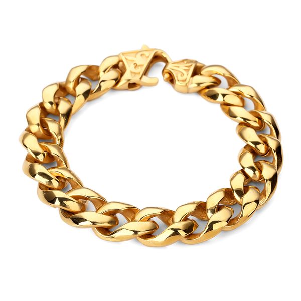 tennis agood hip hop thick stainless steel bracelet gold silver color cool men heavy curb link chain fashion vintage, Golden;silver
tennis agood hip hop thick stainless steel bracelet gold silver color cool men heavy curb link chain fashion vintage, Golden;silver