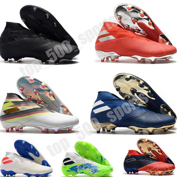 laceless messi nemeziz 19+ fg mens youth junior football boots active red chrome waterproof shoes soccer cleats firm ground high top, White;red
laceless messi nemeziz 19+ fg mens youth junior football boots active red chrome waterproof shoes soccer cleats firm ground high top, White;red