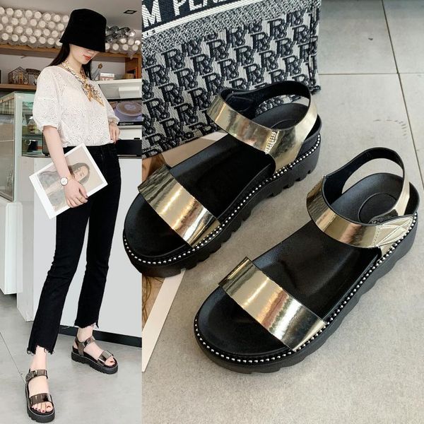 2020 summer new female fashion wild sandals female thick bottom low-breathable student sponge cake sandals z872, Black
2020 summer new female fashion wild sandals female thick bottom low-breathable student sponge cake sandals z872, Black