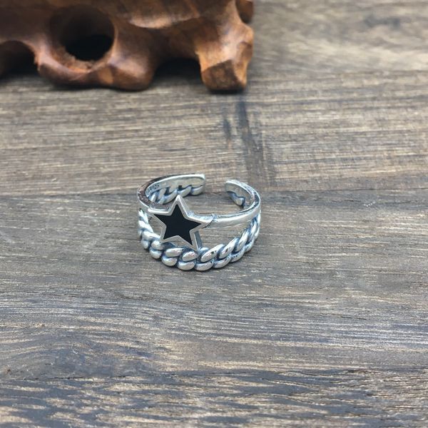 fashion art hipster 925 sterling silver ring women's creative woven five-pointed star open ring jewelry
fashion art hipster 925 sterling silver ring women's creative woven five-pointed star open ring jewelry