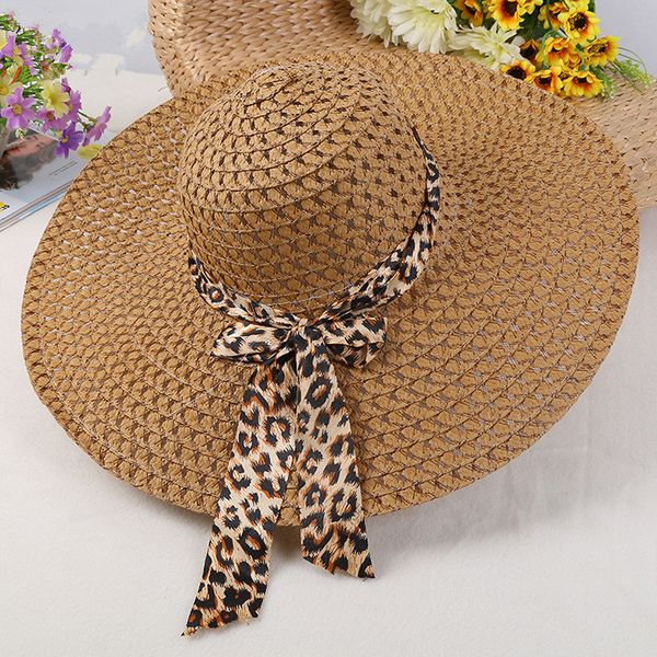 2020 new fashion sun hats for women girls wide brim floppy straw hat summer bohemia beach cap ribbon leopard chapeau femme, Blue;gray
2020 new fashion sun hats for women girls wide brim floppy straw hat summer bohemia beach cap ribbon leopard chapeau femme, Blue;gray