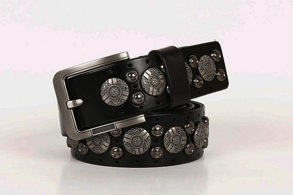 metal rivet cowboy belt genuine leather cowskin men belt punk rivet jeans belts for men ceinture homme cinturones hombre, Black;brown
metal rivet cowboy belt genuine leather cowskin men belt punk rivet jeans belts for men ceinture homme cinturones hombre, Black;brown