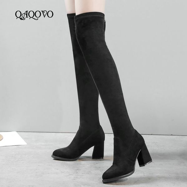 boots fashion suede over the knee women square high heel stretch zipper autumn winter ladies shoes black caramel colour
boots fashion suede over the knee women square high heel stretch zipper autumn winter ladies shoes black caramel colour