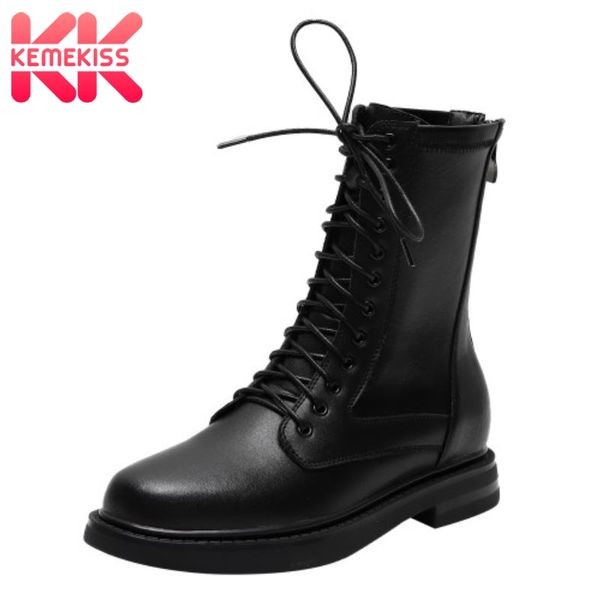kemekiss real leather woman short boots zipper fashion flats winter shoe woman warm cross strap casual daily footwear size 33-40, Black
kemekiss real leather woman short boots zipper fashion flats winter shoe woman warm cross strap casual daily footwear size 33-40, Black