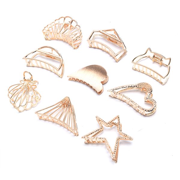 hair accessories metal geometric clip claw girls clamps crab pins for women
hair accessories metal geometric clip claw girls clamps crab pins for women