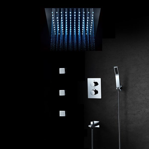 luxury shower system bathroom led shower set 304 stainless steel ceiling rainfall showerheads concealed mixer thermostatic valve
luxury shower system bathroom led shower set 304 stainless steel ceiling rainfall showerheads concealed mixer thermostatic valve