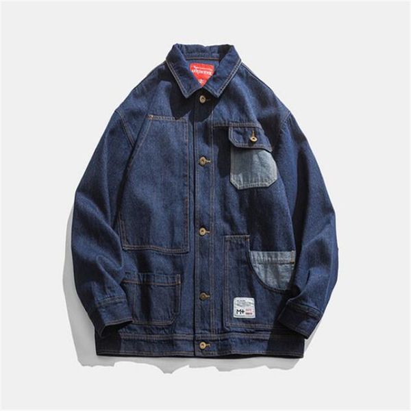 spring 2020 new japanese style tooling splicing casual fashion men's jacket retro loose youth coat men's jk02, Black;brown
spring 2020 new japanese style tooling splicing casual fashion men's jacket retro loose youth coat men's jk02, Black;brown