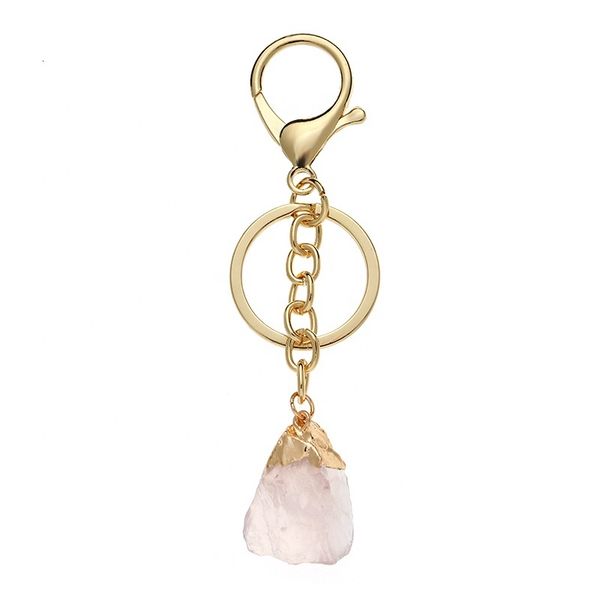 fashion gemstone charm pendant keychains healing raw rock crystal key chain, Silver
fashion gemstone charm pendant keychains healing raw rock crystal key chain, Silver