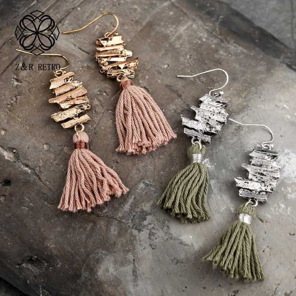 bohemian tassel earrings green pink pendientes long drop hanging earrings for women's jewelry female ear decoration accessories, Silver
bohemian tassel earrings green pink pendientes long drop hanging earrings for women's jewelry female ear decoration accessories, Silver