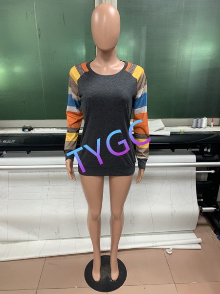 color stripe t-shirt hoodies crew-neck upper outer garment 100% cotton women's loose long sleeve solid color blouse, Black
color stripe t-shirt hoodies crew-neck upper outer garment 100% cotton women's loose long sleeve solid color blouse, Black