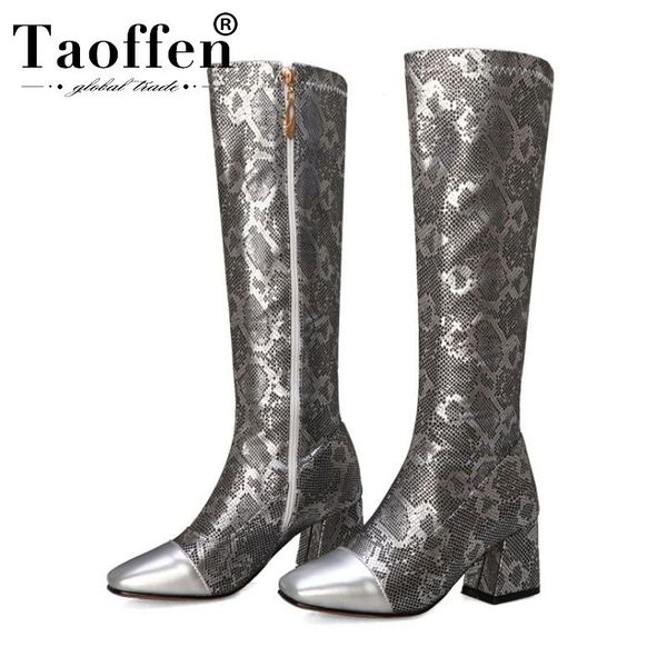 boots taoffen plus size 32-48 lady square toe knee high snakeskin pattern zipper woman shoes winter autumn footwear, Black
boots taoffen plus size 32-48 lady square toe knee high snakeskin pattern zipper woman shoes winter autumn footwear, Black